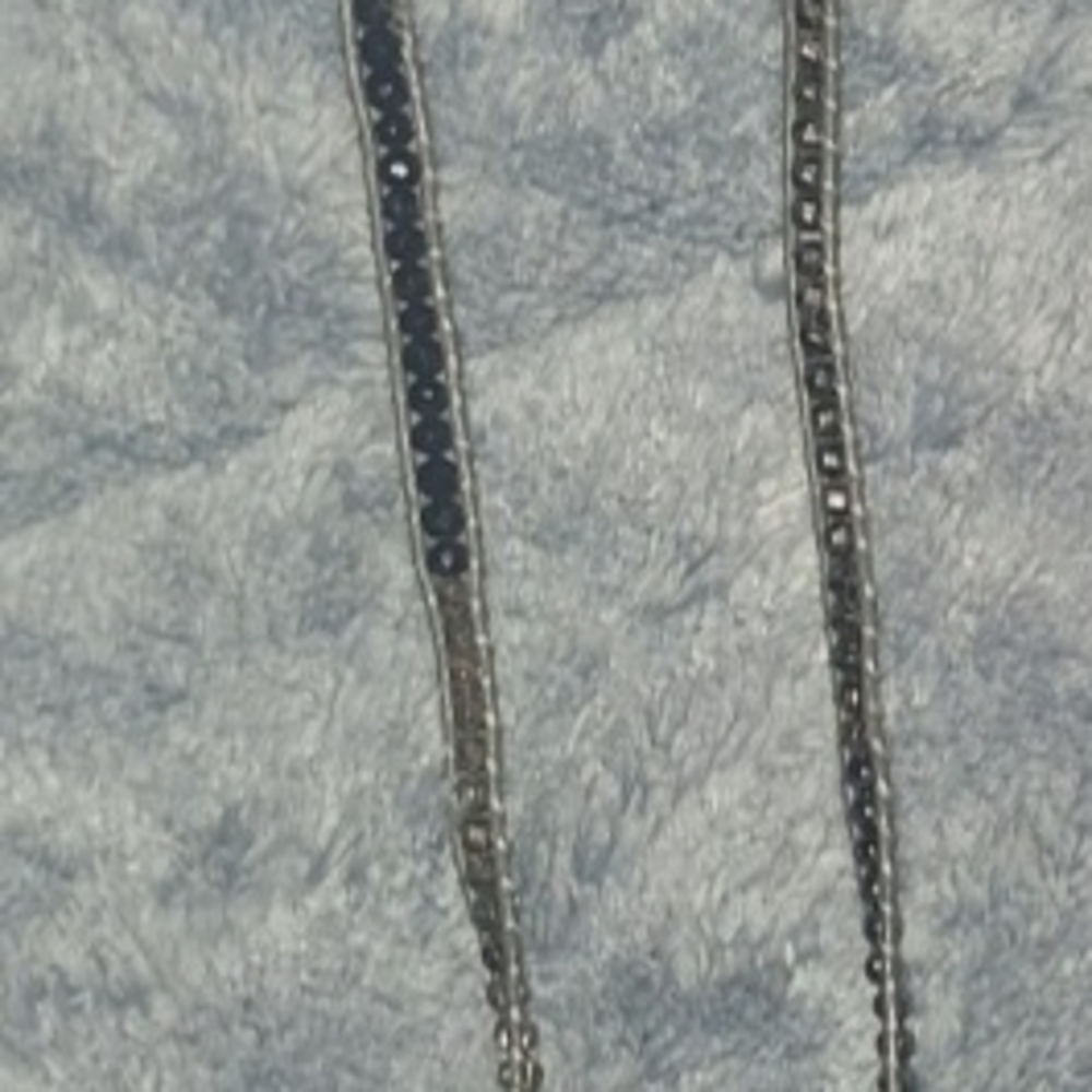 Silver and Black Rhinestone Vehla Bracelet Wrap